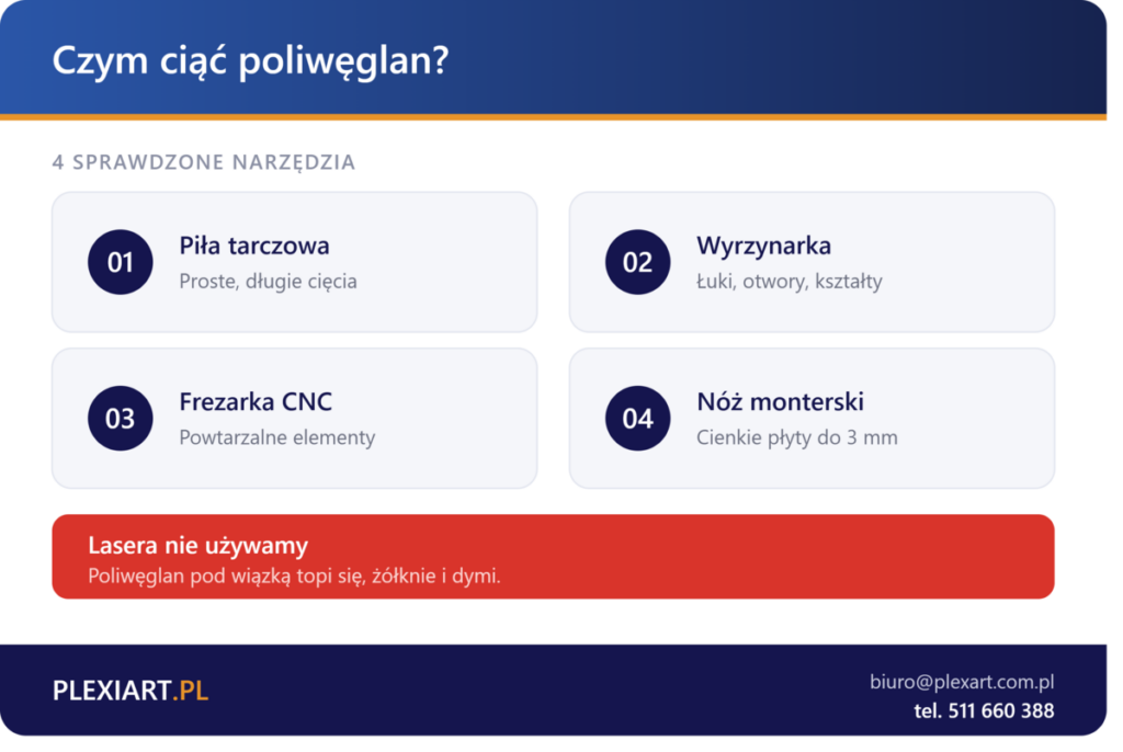 Czym ciąć poliwęglan