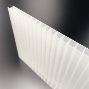 Płyty poliwęglan komorowy 2xUV mleczny / opal  10mm - 210x600cm