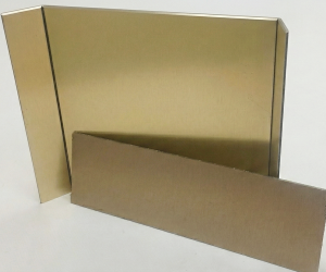 Dibond miedź/złoto 3 mm - 125 x 305 cm